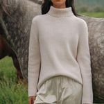 Jenni Kayne 100% Cashmere Turtleneck Ivory Size Small Photo 0