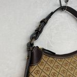 Dooney & Bourke Dooney‎ & Bourke Signature Canvas Hobo Bag Brown Leather Trim Handbag Photo 3