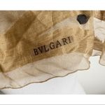 BVLGARI Bulgari • Authentic Tan Brown Vintage Scarf Photo 6