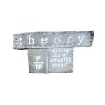 Theory Black White Pinstripe Sleeveless Blouse Tank Top Photo 4