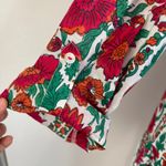 Ro's Garden Deauville Mini Dress Red Floral White Size XS Photo 6