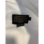 Pendleton  Long Sleeve Button Up White Blue‎ Stripe Lightweight Cotton Women’s M Photo 3