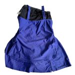 Swimdress‎ Women's Blue Skirted Swimsuit Ruched Tankini Top Beach Vacation Photo 9