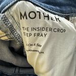 Mother Women’s 25 Insider Crop Step Fray Wish Upon a Star Jeans Blue Photo 5