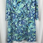 Lilly Pulitzer  Marlowe 3/4 Sleeve Dress in Indigo Sunset Sz.XL Photo 9