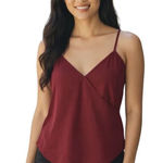 Pink Rose  Women's New Dark Auburn Size Small Spaghetti Strap Cami Top Photo 0