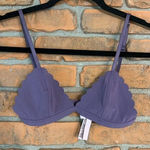 Victoria's Secret Women's Scalloped Trim Triangle Unlined Bralette Purple - XS Photo 0