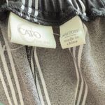 Cato  Black White Stripe Pull On Ankle Pants With Pockets Casual Photo 4