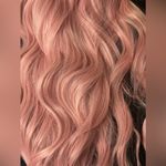 Pink Wig Long Fluffy Curly Wavy Hair Wigs Heat Friendly Synthetic Cosplay Photo 3