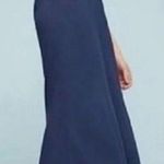 Anthropologie ✨Maeve Canna Culotte Wide Leg Crop Sz 8 Pants Dark Blue Rayon Side Zipper✨ Photo 1