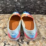 Groove Bags Slip On Shoes Women's 6 Colorwheel Casual Canvas Flat Custom Kicks Blue Photo 2