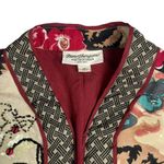 Norm Thompson Women's Vintage Long Sleeve Cream Mandarin Collar Tang Suit Medium Photo 1