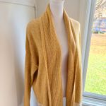 Old Navy  Fair Isle Knit Yellow Medium Open Front Cardigan Sweater Women's Photo 3