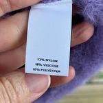 Slim Factor By Investments Women's Purple Fuzzy Short Sleeve Sweater Size M. NEW Size M Photo 5