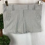 Cynthia Steffe Gray & White Striped Shorts 4 Photo 0