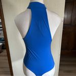 Lululemon Wundermost Blue Ultra-Soft Nulu Mockneck Sleeveless Bodysuit Medium Photo 8