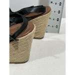 Faded Glory Woman’s  Black Strappy Sling back Open Toe Sandals 8 Photo 3