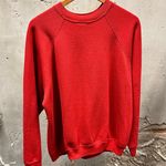 The Vintage Shop Vintage 1980s Harvard University Crimson Raglan Cut Sweatshirt Tultex Large L Photo 4