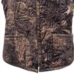 Chico's Chico’s Women's Brown Patterned Vest Size 0/XS/4-6 Quiet Luxury Boho Heritage Photo 2
