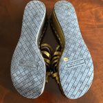 Donald Pliner Italian Siena Gold Bronze Metallic Wedges Strappy Sandal Mule Sz 9 Photo 7