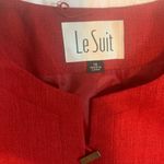 Le Suit  2 Pc Red Ladies Sz 16 Toggle Buttons Career Wear Photo 8