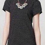 Maeve Anthropologie Polka Dot Pleated Puff Sleeve Size Small Photo 0