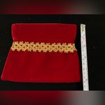 Du Barry Vintage Red Velvet Evening Bag Photo 5