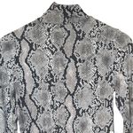Aritzia NWT  Babaton Larry Grey Snakeprint Long Sleeve Top Sz S Photo 4