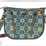 Lug Swivel Convertible shoulder Bag tiles teal purse Photo 0