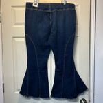 We The Free  Curvy Last Dance Low Rise Flare Pull On Jean Dark Blue Size 35 NWT Photo 4