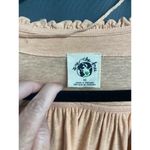 We The Free Blouse Top Womens XS Beige Long Ruched Sleeve Scoop Neck Hipster B64 Photo 1