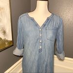 EXPRESS chambray denim shirt dress Photo 2