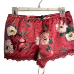 INC International Concepts Women's XS Lace Trim Floral Satin Pajama Set Feminine Pink Photo 5