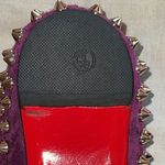 Christian Louboutin Follies Spikes Suede Flats in Merlot. Size 38. Photo 7