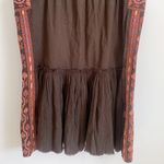 Free People  Day Glow Dress Bitter Oli Brown Small Photo 5