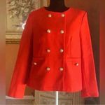 Stylewe Urban Pockets Long Sleeve Lapel Collar Buttoned Plain Red Blazer Size M. Size M Photo 1