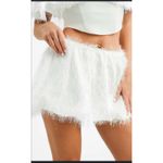 ASOS Satin Mini Skirt With Train Detail In Ivory-white Size 8 NWOT $53 MSRP Photo 1