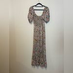Natural Life  Women’s Danielle Maxi Dress M Floral Earthy Prairie Smocked Bodice Photo 8