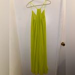 Victoria's Secret Victoria Secrets size small neon yellow green maxi pleated maxi dress Photo 3