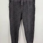 J.Crew  Factory Leopard Print Terry Joggers cotton Sweatpants Size Large Photo 0