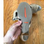 Rockport Taupe Suede Laser Cut Peep Toe Leather Ankle Bootie Heels Size 8 Tan Photo 6