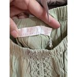 Sage Green Boho Crop Top Lace Photo 4