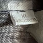 Erin semi sheer mesh short sleeve shirt floral overlay size XL Black Photo 2