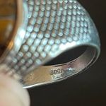 Casual Tiger eye stone S925 silver ring size 8.75 Photo 7