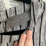 Anthropologie  Sunday in Brooklyn Stripe cotton mini Dress grey sz XS Photo 2