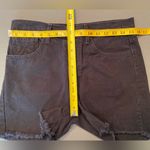 Brandy Melville Black cut off jean Shorts button fly size Large Photo 4