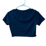 Pepe Jeans  London Cropped Blue Tee Shirt Photo 2