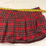 Tripp NYC NWT 2000s Y2K Plus Size micro mini Red plaid tartan pleated skirt pleats  Photo 4