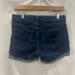 Old Navy Denim Shorts Women Size 4 Fitted Roll Up Dark Wash Basic Simple Concert Photo 1