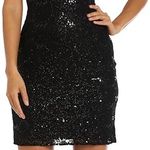 Morgan & Co  Nordstrom Black Lace Sequined Dress NWT  Photo 0